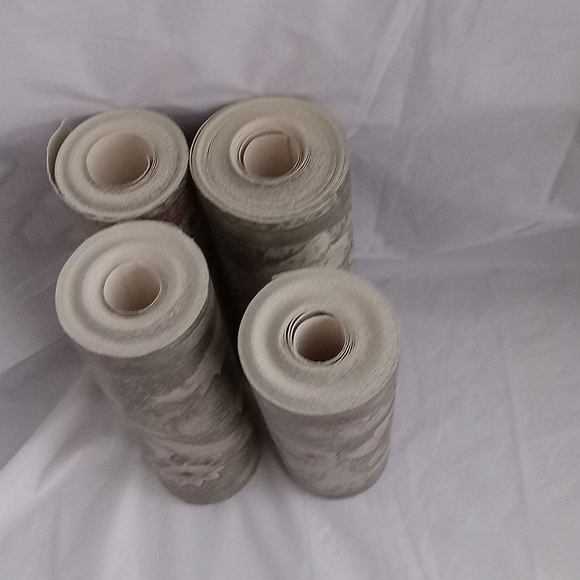 Vintage Wallpaper Border 4 roles gold tone with some flower design - Picture 2 of 5